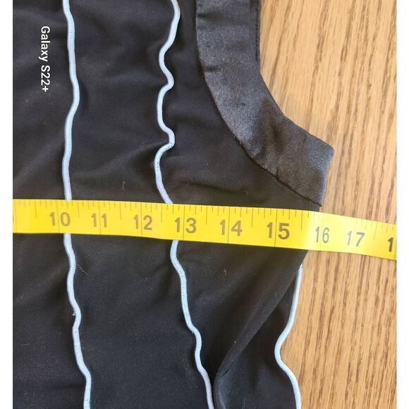 Sandra Darren got and flare black dress with satin trim - Picture 12 of 12